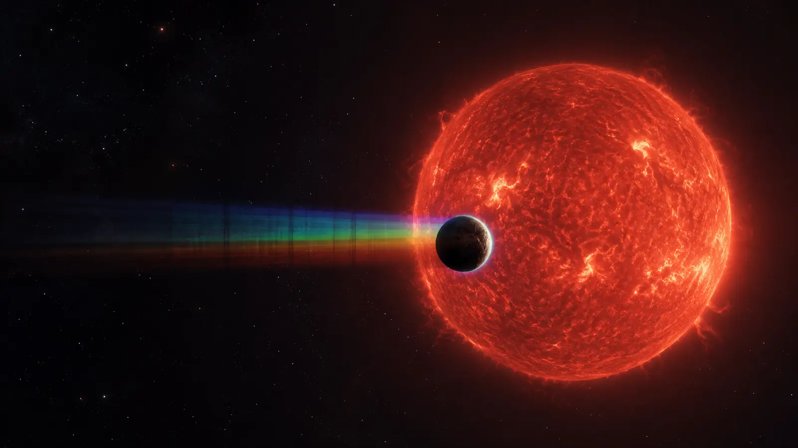 A small temperate planet transiting a cool red star